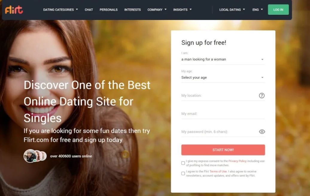 flirt.com interface